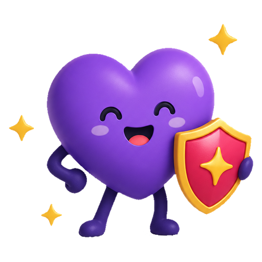 Fitcoin heart mascot holding a League shield
